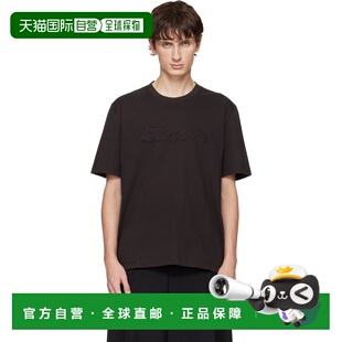 男士 棕色 Debossed 1h可退 Logo 朗雯 Script 香港直邮Lanvin