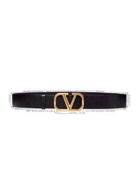 【99新未使用】香港直邮Valentino 黑色V 字扣环【付后1h可退】