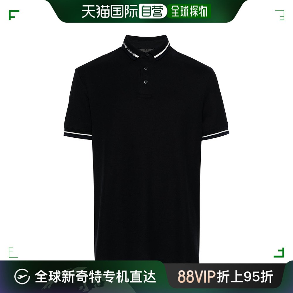 香港直邮Emporio Armani 安普里奥 阿玛尼 男士 Polos T恤蓝色POL 男装 Polo衫 原图主图