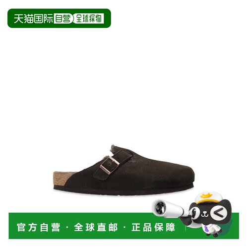 香港直邮BIRKENSTOCK 男士凉鞋 10205670MOCHA CO 黑色 边饰绒面