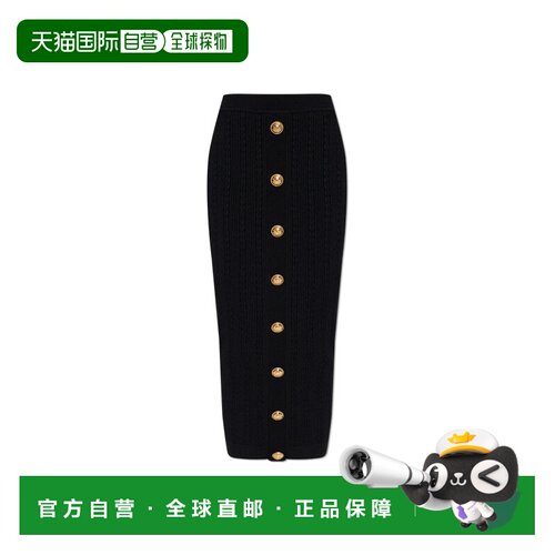 香港直邮BALMAIN 女士半身裙 FF1LD066KI500PA CO【付后1h可退】
