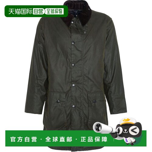 香港直邮Barbour 男士户外风衣 MWX0008OL99 AW2026 军绿色 翻领