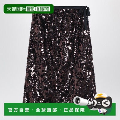 1h可退 香港直邮Prada普拉达PLUM-COLOURED女士半身裙