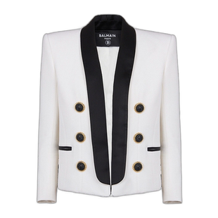 香港直邮Balmain 长袖羊毛西装外套 DF1SI532ME54