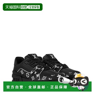 篮球鞋 黑色老花图案皮革运动鞋 男士 自营欧洲直邮LV路易威登
