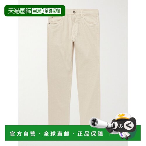1h可退 香港直邮Loro Piana 诺悠翩雅 男士 徽标休闲裤 FAM9710