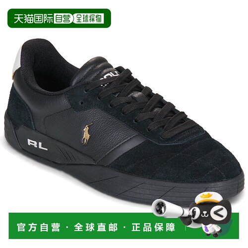 欧洲直邮Polo Ralph Lauren 拉夫劳伦 男鞋子 低帮板鞋 春夏 黑色