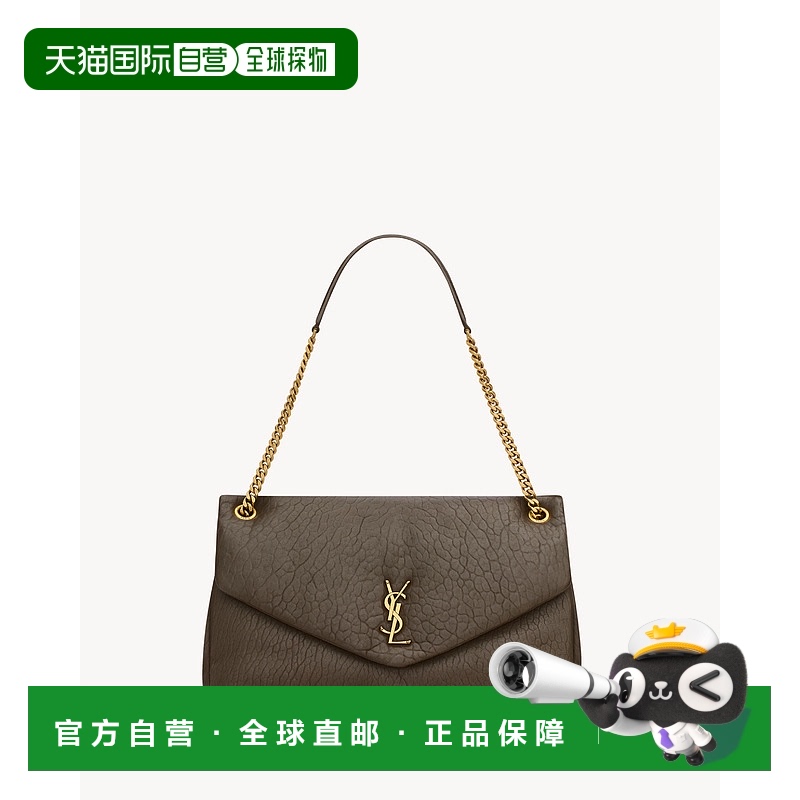 欧洲直邮YSL(圣罗兰)24年上新大号 CALYPSO 粒面小羊皮信封包