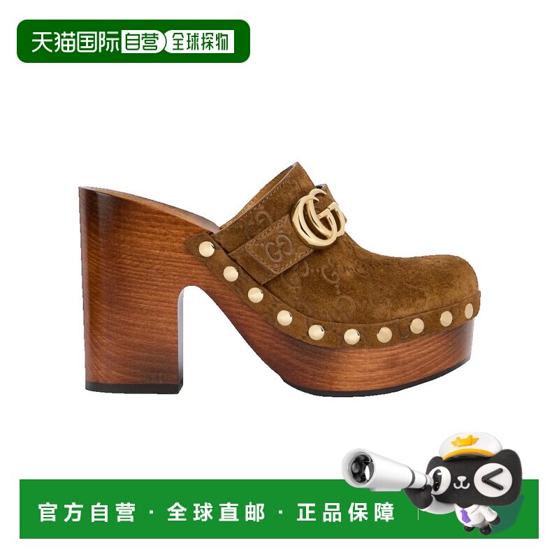 1h可退 Gucci 古驰 女士 双G防水台洞洞鞋 853690AADUO女女鞋凉鞋图片