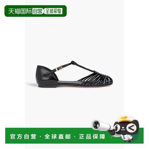 1h可退 香港直邮ZIMMERMANN 女士 皮质凉鞋 5303S24ONYX black黑