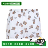 white白色 1h可退 舒 男士 平角内裤 香港直邮Moschino 莫斯奇诺