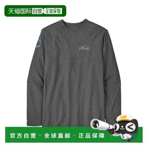 自营欧洲直邮Patagonia Unity Fitz男士黑色棉圆领卫衣抓绒