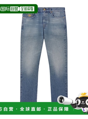 香港直邮Versace 腰带环牛仔裤 10194621A15019范思哲