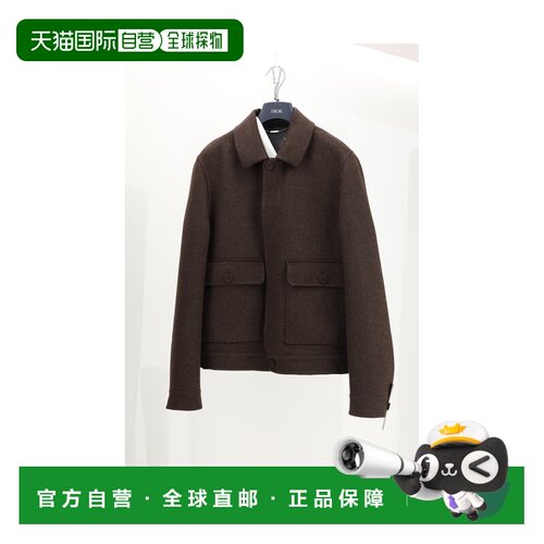 1h可退 香港直邮dior 迪奥 桀傲 男士 ICON 羊绒短夹克 513C219A6