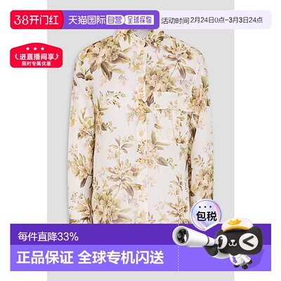 1h可退 香港直邮ZIMMERMANN 女士 ramie-gauze 印花衬衫 9845TSS2