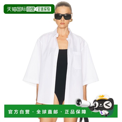 美国直邮wardrobenyc 女士 短袖衬衫 W1116S26CO white白色 舒适
