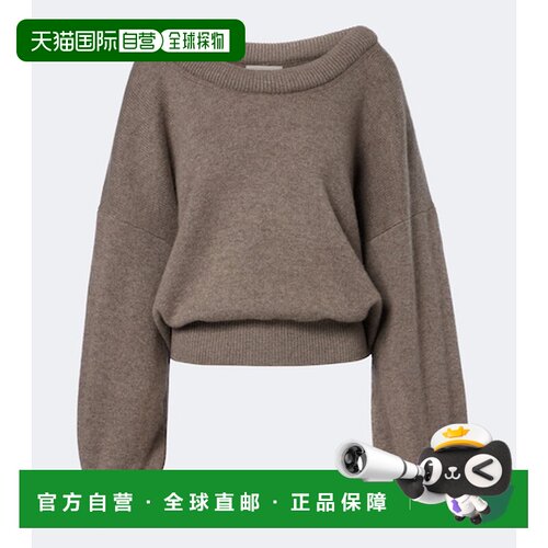 香港直邮LISA YANG 女士 Doria 羊绒毛衣 grey灰【付后1h可退】