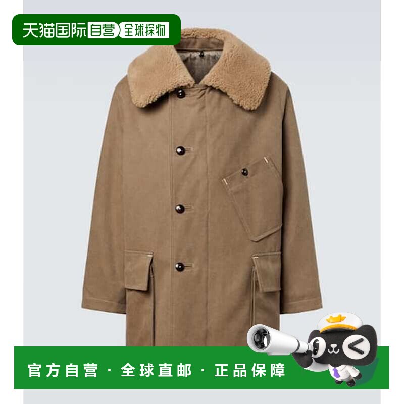 1h可退 香港直邮Lemaire 男士 棉混纺帆布大衣 CO1130LF1482