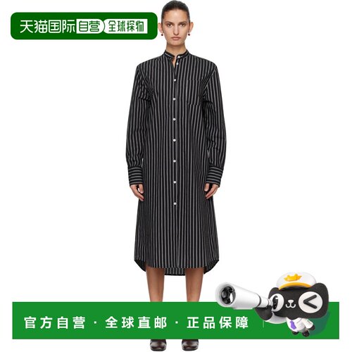 1h可退 香港直邮toteme 女士 TOTEME 黑色 Striped Summer Tunic