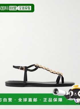 1h可退 香港直邮Simkhai 女士 Amaya 精饰皮质平底鞋 126S001LEAB