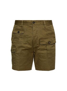 1h可退 香港直邮Dsquared2 二次方 男士 纽扣工装短裤 S74MU0976S