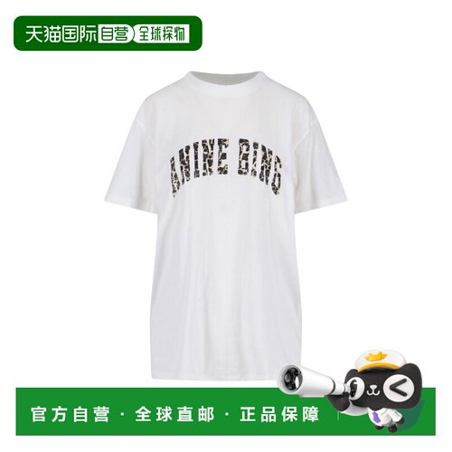香港直邮ANINE BING 女士 and Polos T恤白色上衣 A0812128IVY1IV