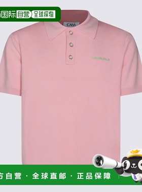 香港直邮Casablanca 男士 and Polos T恤粉色POLO衫 MSP26KW12540
