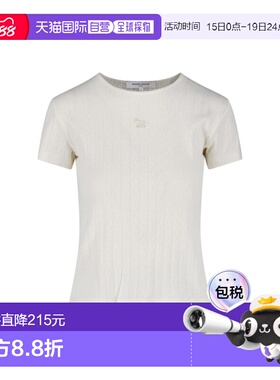 香港直邮MAISON KITSUNE 女士 ' and Polos T恤白色上衣 QW00112K