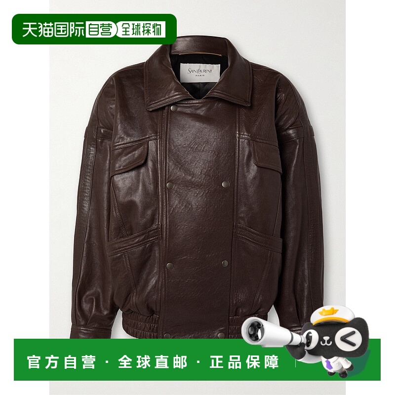 1h可退 Saint Laurent 圣罗兰 女士 羔羊皮短夹克(BUBBLE皮衣