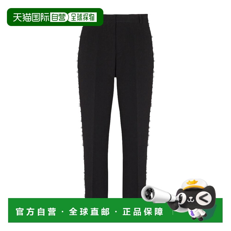香港直邮Balmain 珍珠装饰休闲长裤 EH0PM071PC76