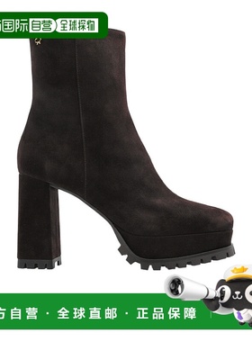 香港直邮Gianvito Rossi Harlem 高跟踝靴 G7317870GOM短靴高跟靴