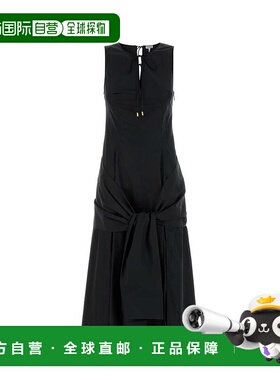 香港直邮LOEWE 罗意威 女士 黑色府绸连衣裙 S359Y09XJ9BLACK