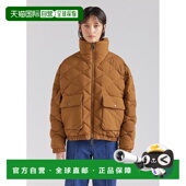 自营欧洲直邮Pyrenex Enola 棕色青铜夹克飞行员羽绒服