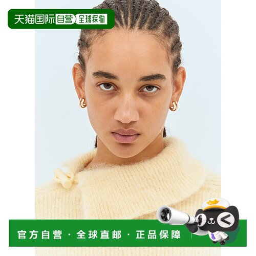 1h可退 香港直邮Bottega Veneta 葆蝶家 女士 Loop 耳环 804846VA
