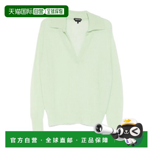 1h可退 香港直邮Tom Ford V领polo衫 MAK1440YAX1029长袖针织衫