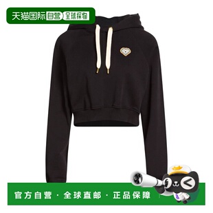香港直邮Casablanca 女士 运动衫 BLACK黑色卫衣 舒适时尚帽衫