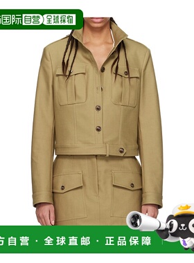 香港直邮Tom Ford Stand Collar Cropped Safari 夹克 CS1267FAX1