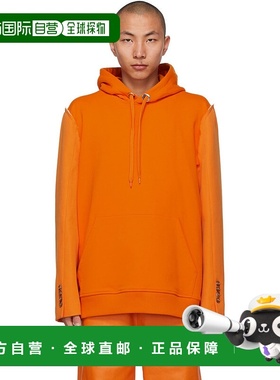 1h可退 香港直邮Burberry 巴宝莉 男士 橙色 Reconstructed 连帽