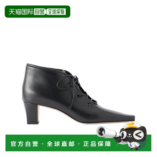 Manolo Blahnik 系带设计皮靴 3263219 【付后1h可退】