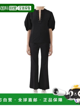 香港直邮Chloe 中腰休闲裤 C23APA01062喇叭裤西装裤