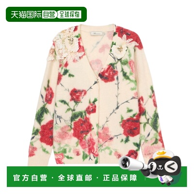 1h可退 Blumarine 长袖针织开衫 RF6199MAB38羊绒