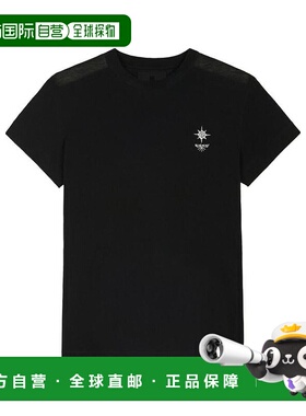 香港直发Givenchy纪梵希女士黑色印花短袖经典潮流时尚BW707Z3Z5S