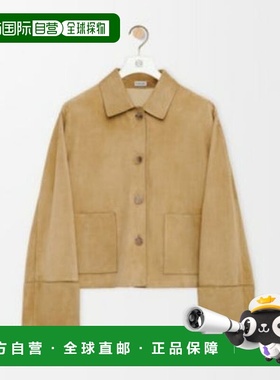 1h可退 香港直邮LOEWE 罗意威 女士 拼接绒面革夹克 S359Y34LA2