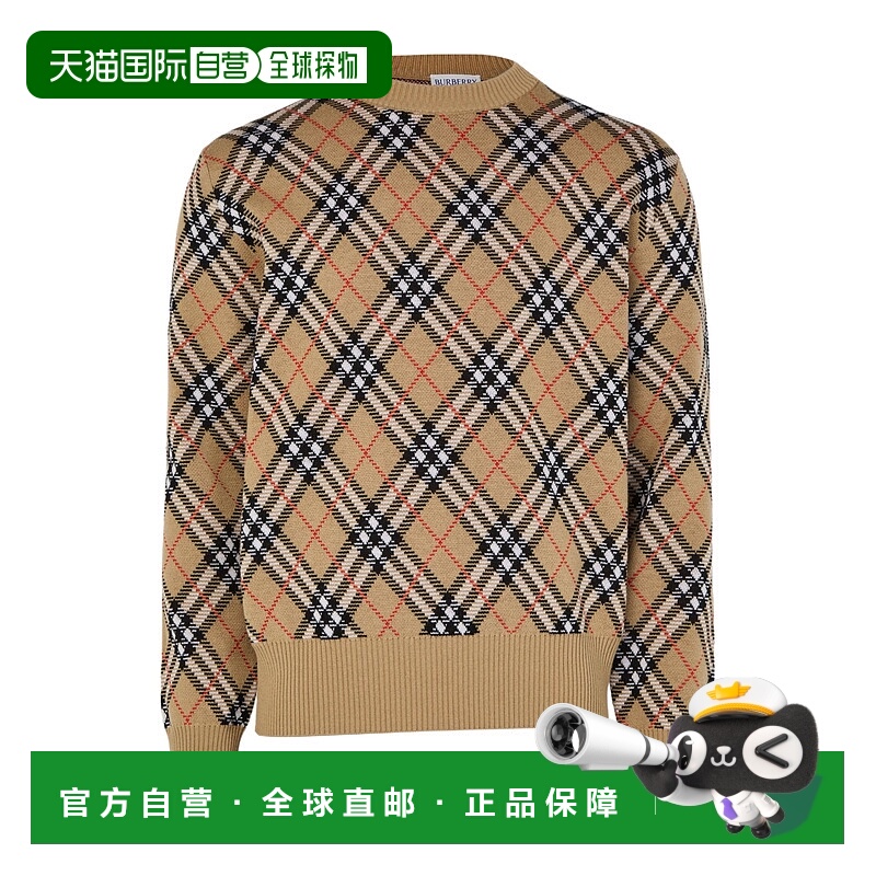 香港直邮Burberry 格纹毛衣 BUR2J9Z8