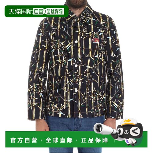 1h可退 欧洲直邮KENZO 男士夹克 5VE3321SO78 SS2018 黑色 Denim