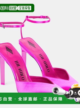 1h可退 香港直邮The Attico 女士 Perine 105 绸缎浅口鞋高跟鞋