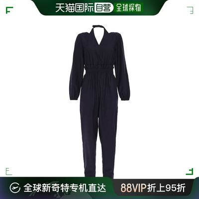 香港直邮TIBI 女士 褶皱斜纹布连体裤 S219VT2079