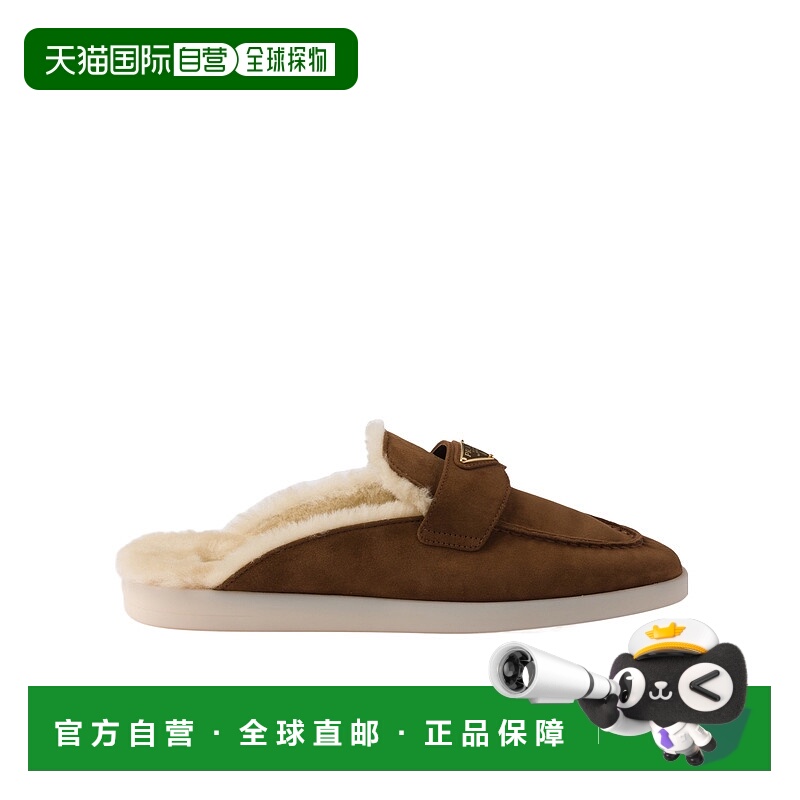 香港直邮Prada 露跟穆勒鞋 1D270N3ZKPFZB25普拉达一脚蹬