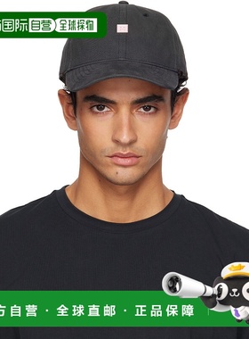 1h可退 香港直邮Acne Studios 艾克妮 男士 黑色 Stud 棒球帽 C40
