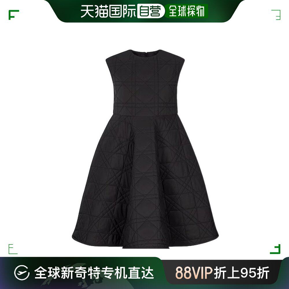 香港直邮dior 迪奥 女童 喇叭形连衣裙童装 4sbh11drsu